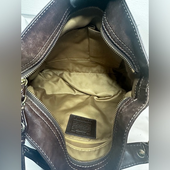 Coach Est. 1941 Zoe Vintage Mosaic Leather Signature Patchwork hobo purse EUC - Picture 13 of 17